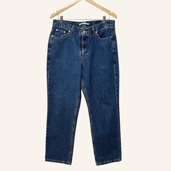 SALE!! Tommy Hilfiger Womens Perfect T Jeans Size 12 Y2K High Rise Medium Wash - Picture 1 of 8